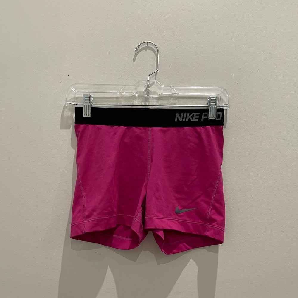 Pink & Black Spandex Shorts